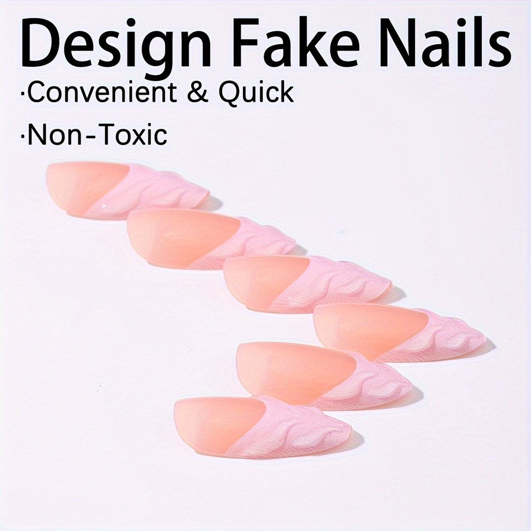 Kunstnagelset mit eleganten Spitzen und filigranem Design Karnz