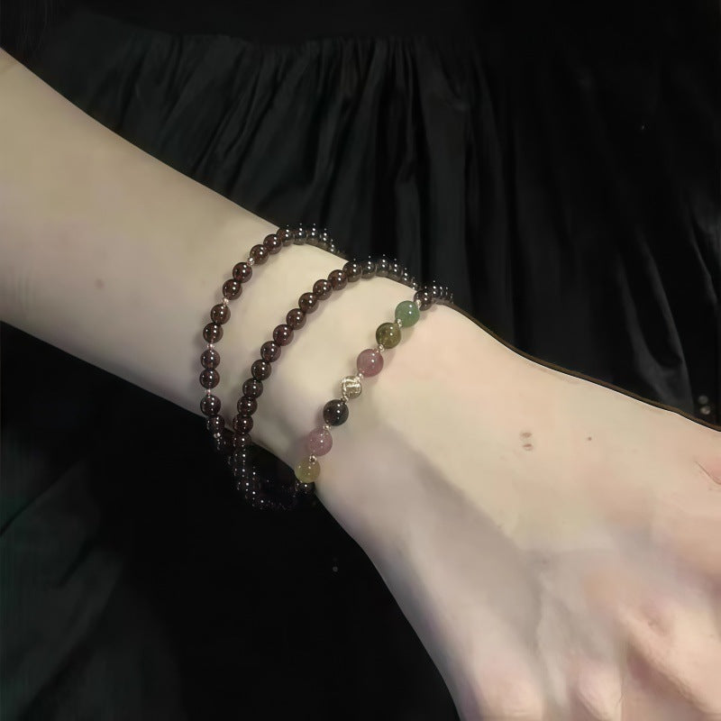 Natürliche Stein Perlenarmband Karnz