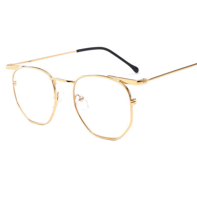Damen modische geometrische Sonnenbrille mit elegantem Metallrahmen Karnz
