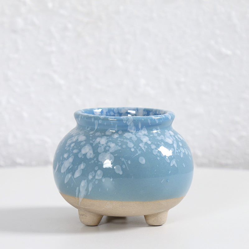 Zeitgenössische Kurvenkeramische Vase Karnz
