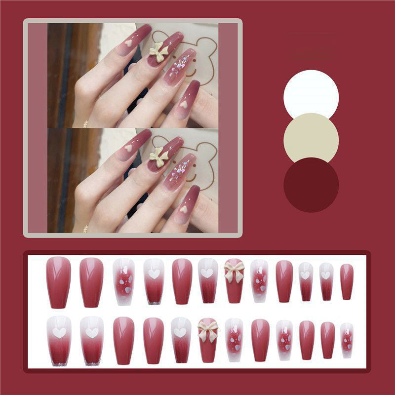 Künstlerische Blumen Press-On Nagelspitzen Karnz