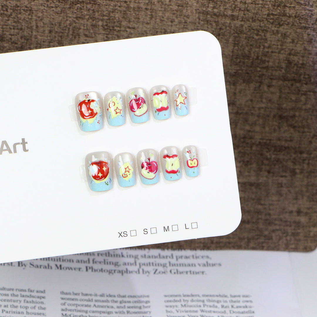 Verspielt Frucht-Themen Press-On Nagel Kunst Set Karnz