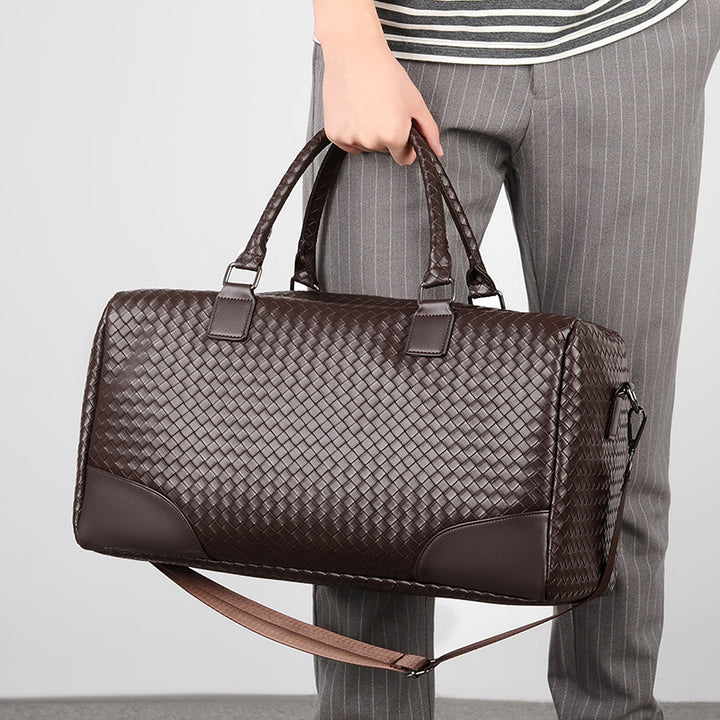 Premium Gewebte Leder Wochenendtasche Karnz