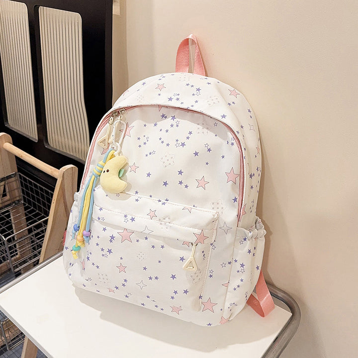 Sternmuster-Leinwand-Rucksack