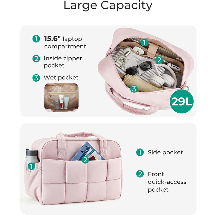 Multifunktionale Reisetasche mit Gepolstertem Innenraum und Abnehmbaren Schulterriemen Karnz