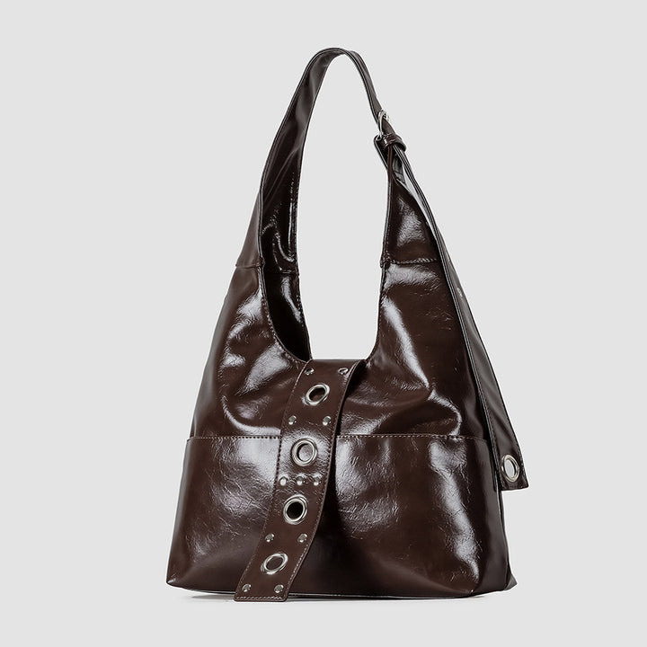 Elegante Lackleder Hobo Tasche