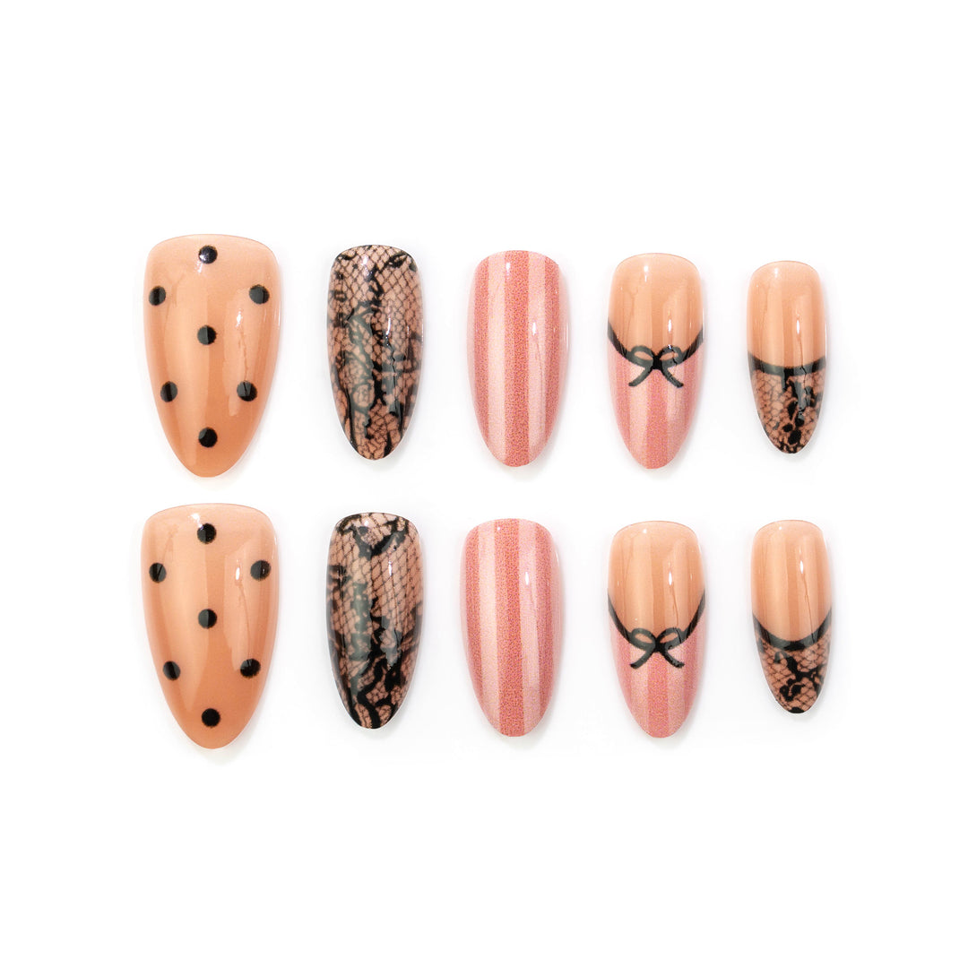 Elegantes Themen-Press-On-Nagelset
