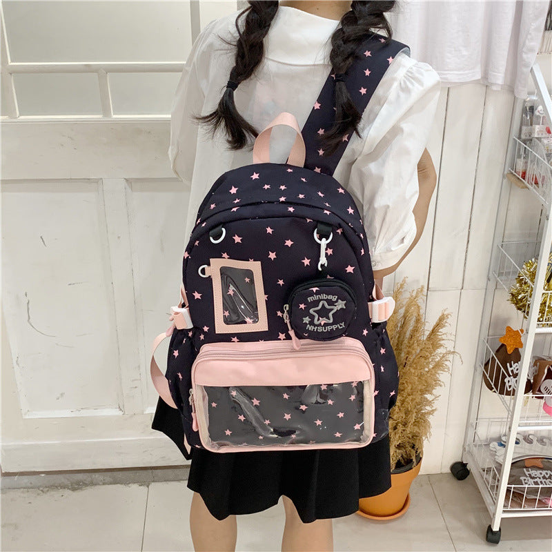 Sternenbedruckter Freizeit-Rucksack Karnz 1791205471