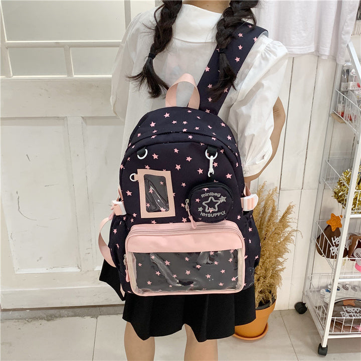 Sternenbedruckter Freizeit-Rucksack Karnz 1791205471