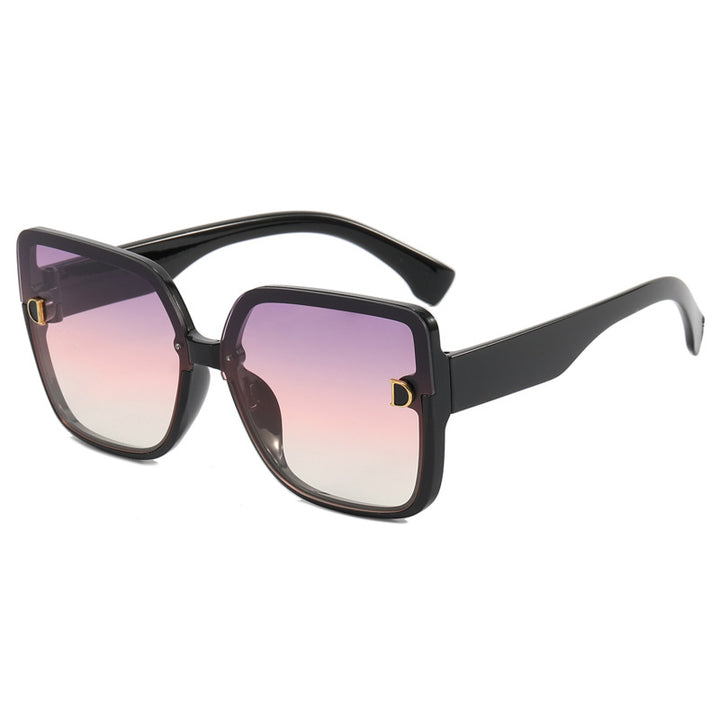 Damen modische quadratische Sonnenbrille im minimalistischen Design Karnz