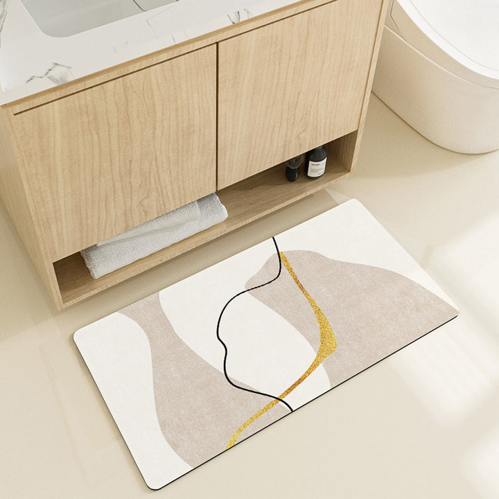 Stylische geometrische Muster-Badmatte Karnz