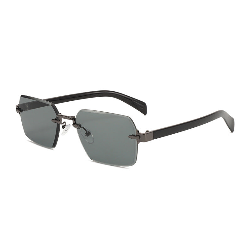 Damen modische Sonnenbrille mit quadratischem Rahmen und gradienten Gläsern Karnz