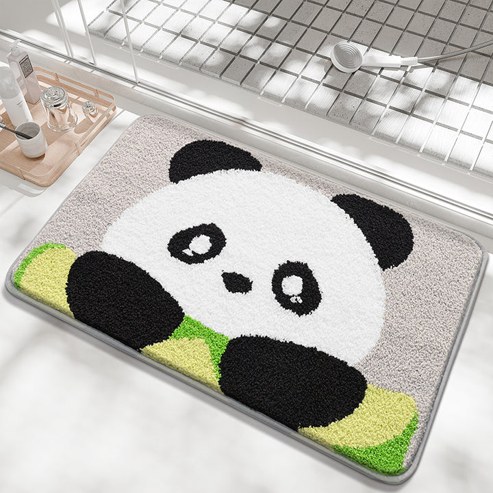 Adorabler Panda-Themen Badezimmerteppich