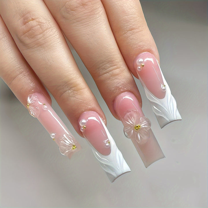 Dekorativer Press-On Nagelset Karnz