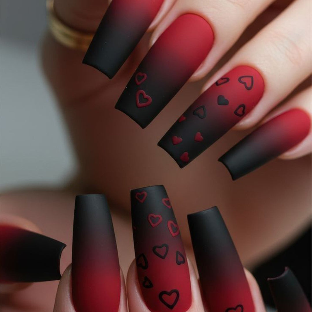 Dekoratives Herz Nagelkunstset Karnz