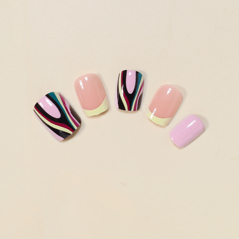 Künstlerisches französisches Nageldesign Karnz