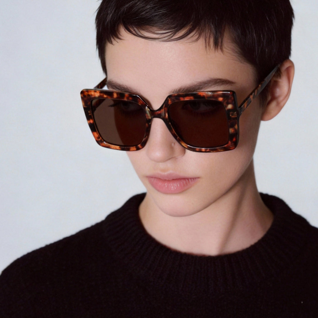 Damen modische quadratische Lesebrille Karnz