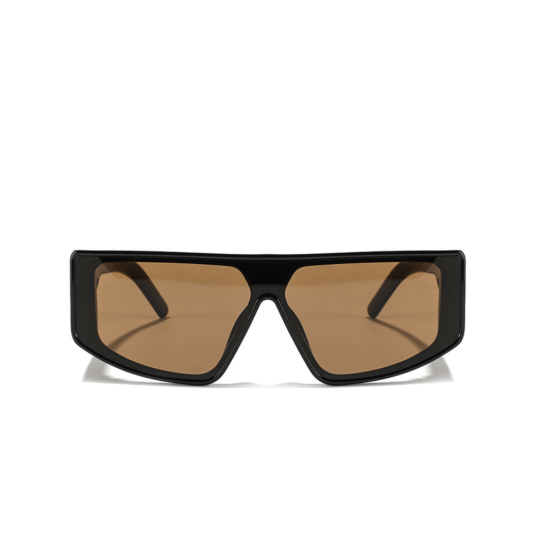 Damen futuristische Oversized-Sonnenbrille Karnz