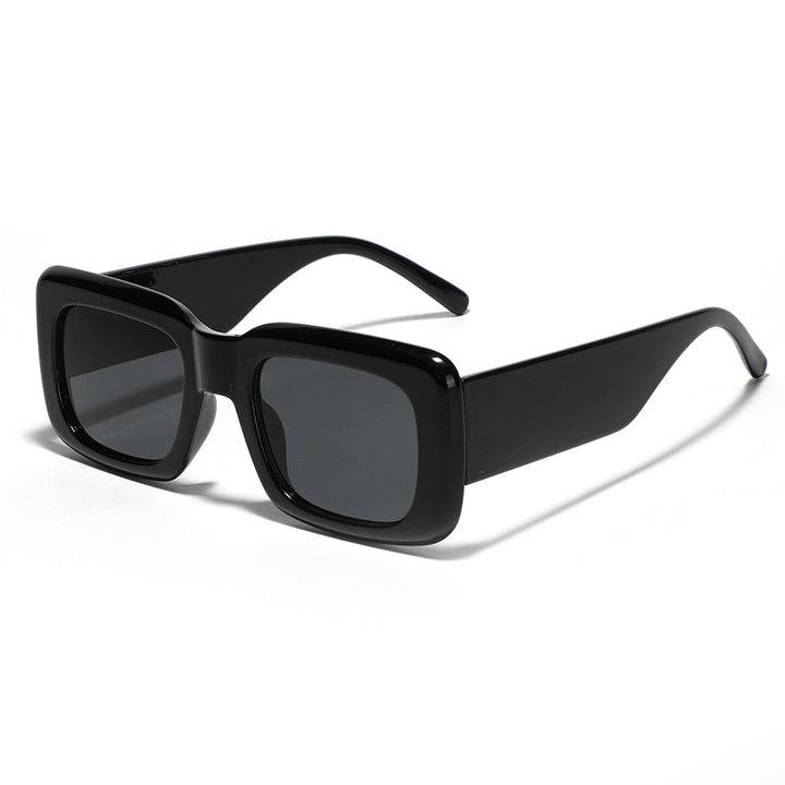 Damen moderne quadratische Sonnenbrille mit farblich abgestimmtem Muster Karnz