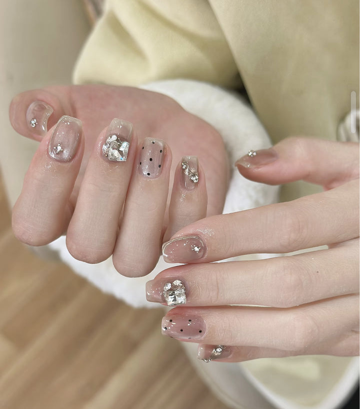 Niedliches Bären-Thema Press-On Nagelset Karnz