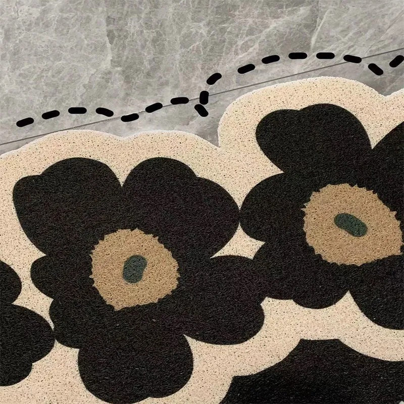 Blumenmuster Begrüßungsmatte