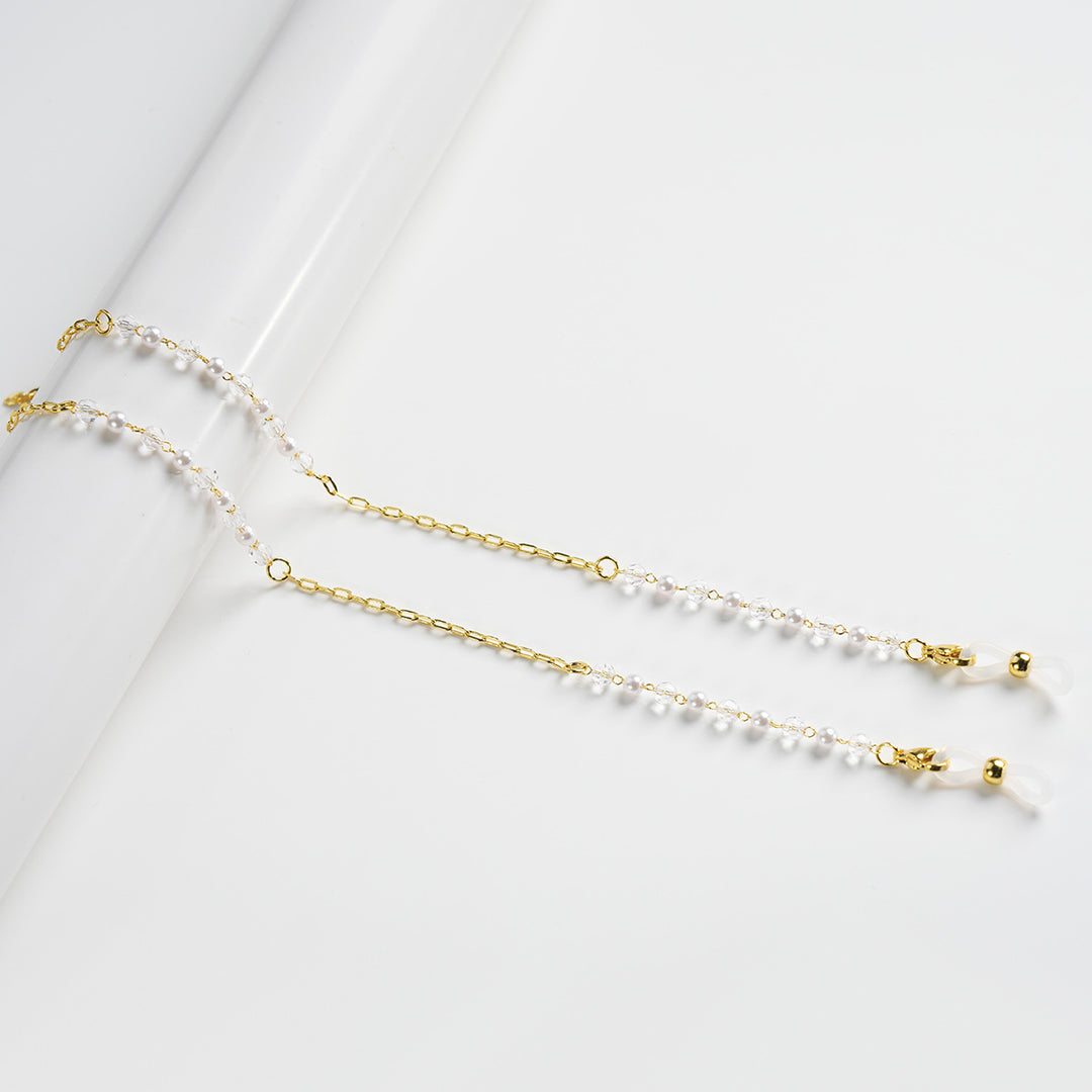 Eleganter Perlenkette Brillenhalter Karnz