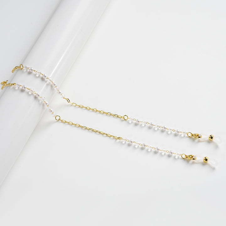 Eleganter Perlenkette Brillenhalter Karnz