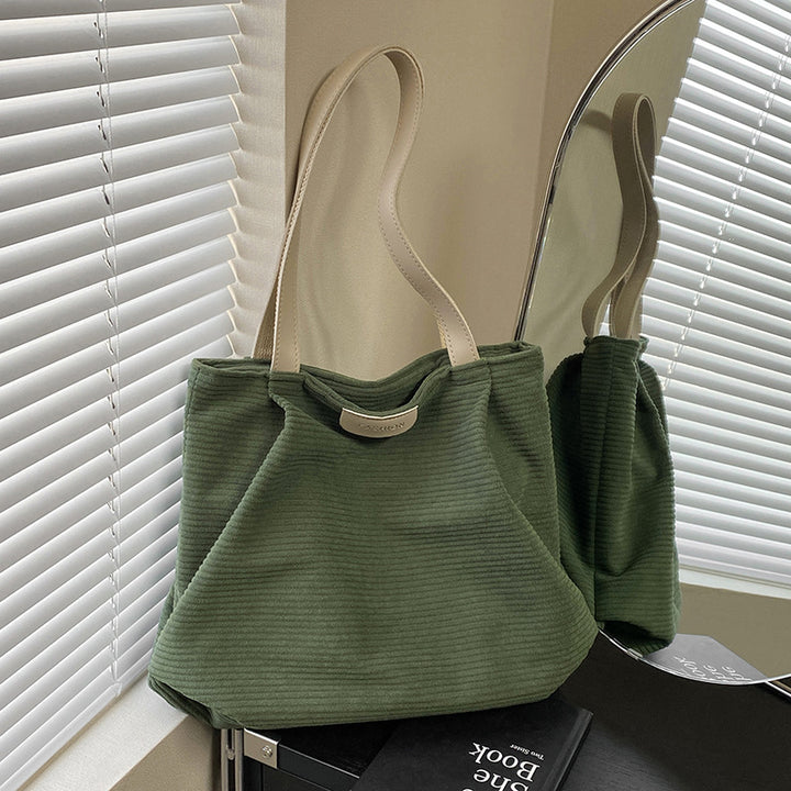 Strukturierter Stoff Tages-Hobo-Handtasche