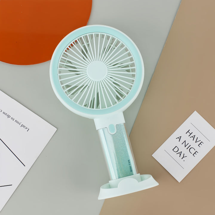 Damen Tragbarer Handventilator mit USB-Ladefunktion und vielseitigen Geschwindigkeitsmodi Karnz