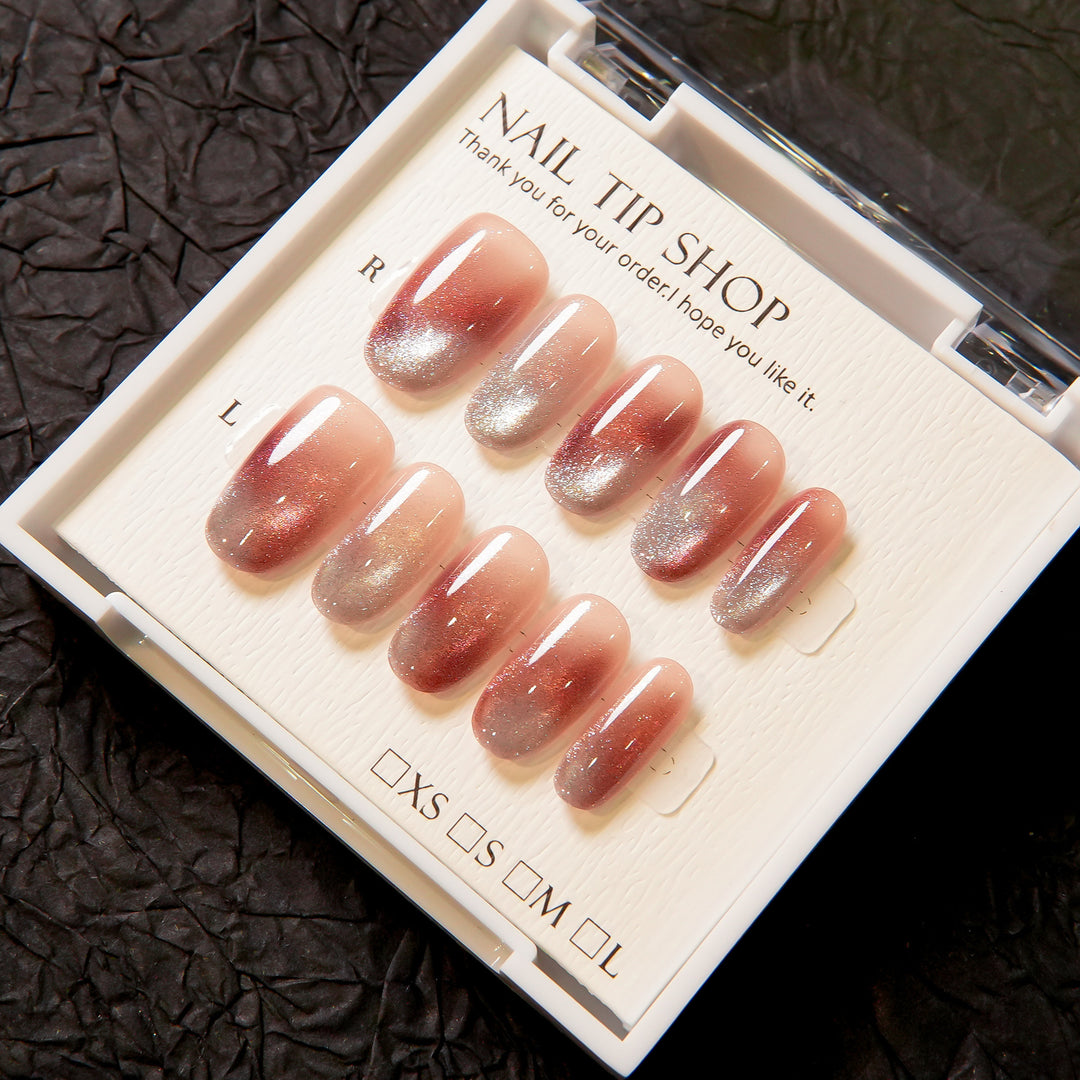 Ombre Glitter Press-On Nägel