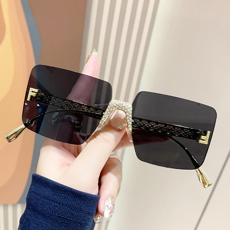 Damen extravagante hexagonale Sonnenbrille Karnz