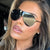 Damen Oversized Sonnenbrille im modernen Aviator-Stil Karnz