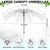 Damen Transparenter Regenschirm mit elegantem Design Karnz