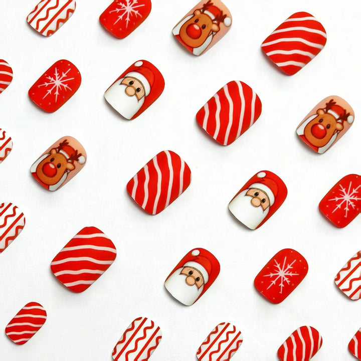 Kreative Weihnachtskunstnägel mit Festlichen Motiven Karnz