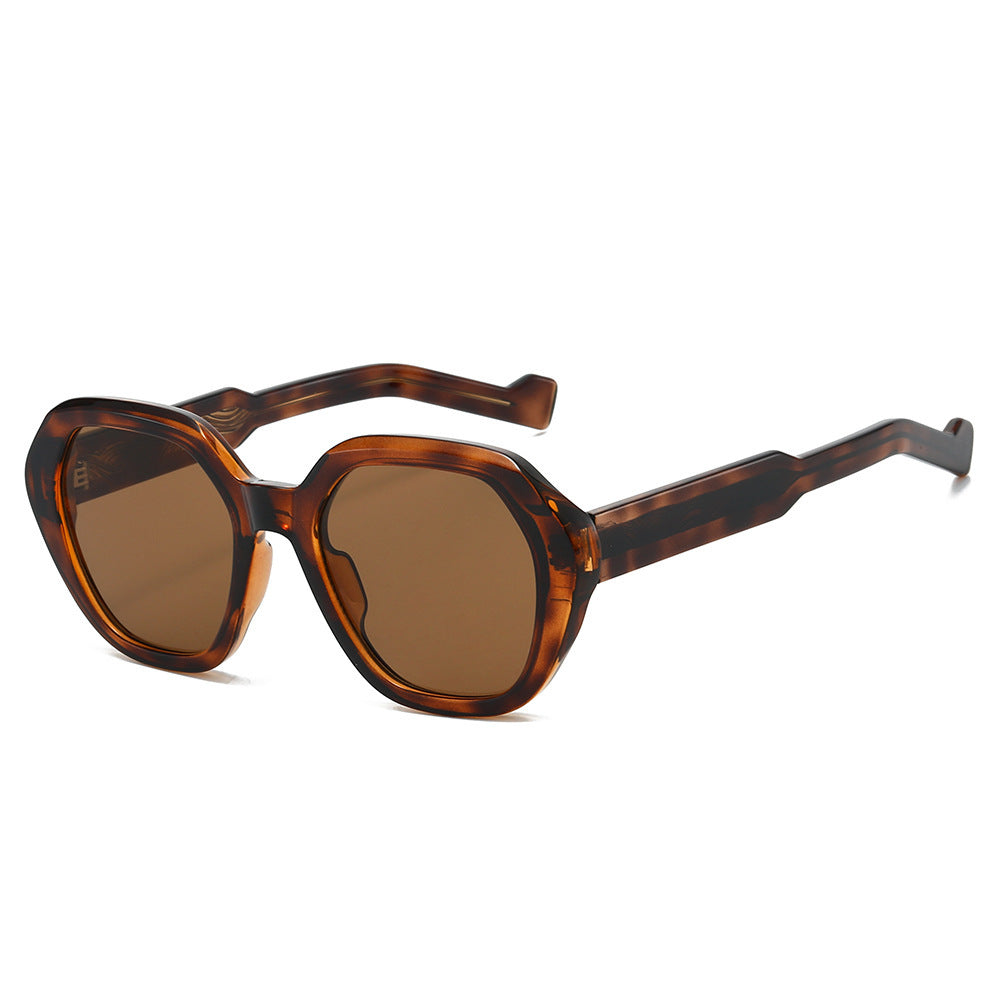 Damen elegante Sonnenbrille im modernen, achteckigen Design Karnz