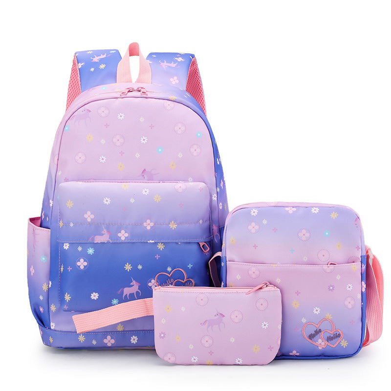 Süßes Multi-Taschen Schulrucksack-Set Karnz