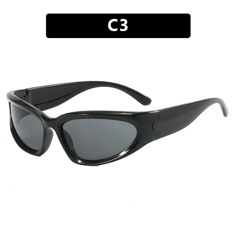 Damen sportliche Sonnenbrille mit ergonomischem Design und schützendem UV-Filter Karnz