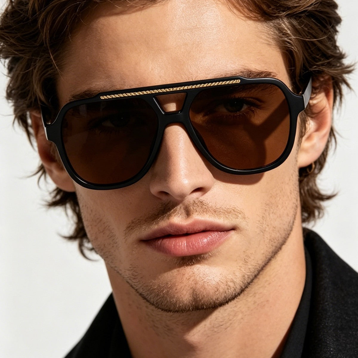 Damen Designer-Sonnenbrille mit extravagantem Muster und schützendem UV-Schutz Karnz