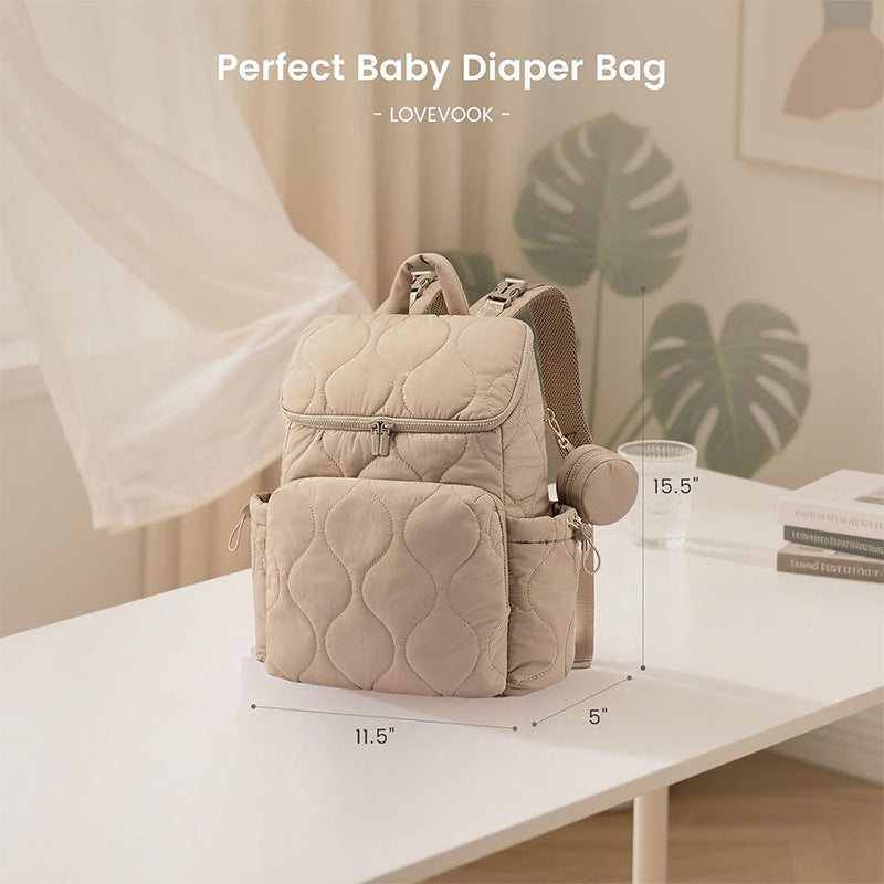 Quilt-Rucksack mit Zusätzlichem Organizer Karnz