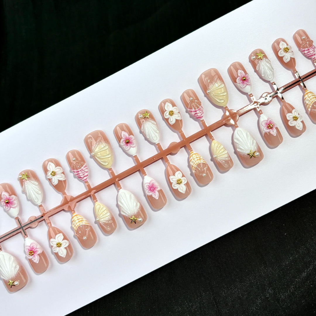 Blumen Kunst Press-On Nagelset