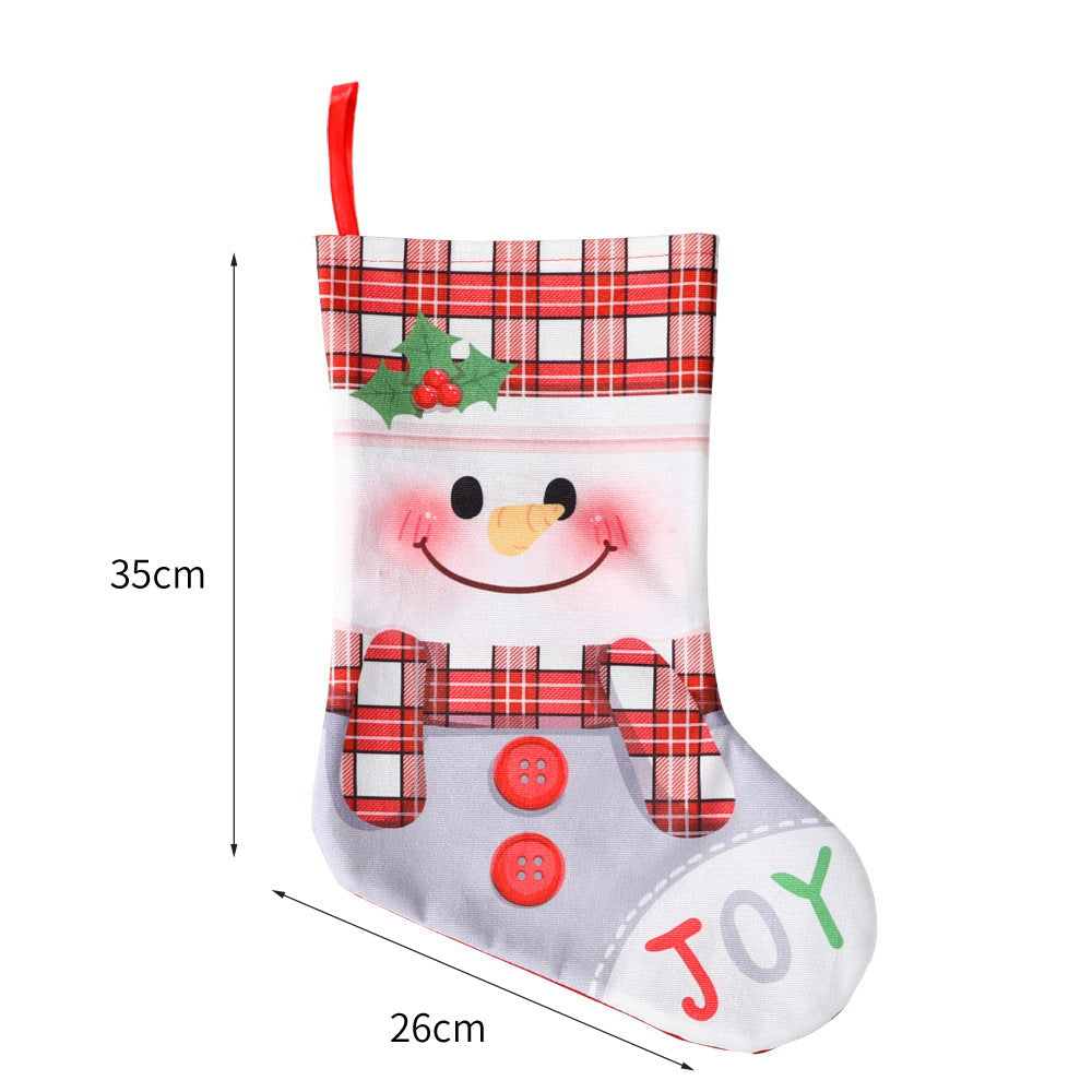 Weihnachtlich dekorative Socke