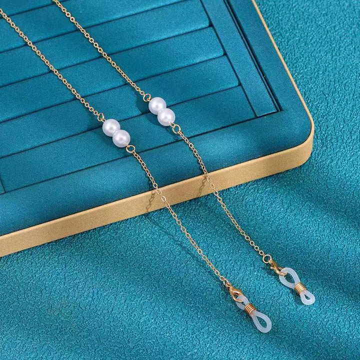 Stylische Perlenbrillekette Karnz