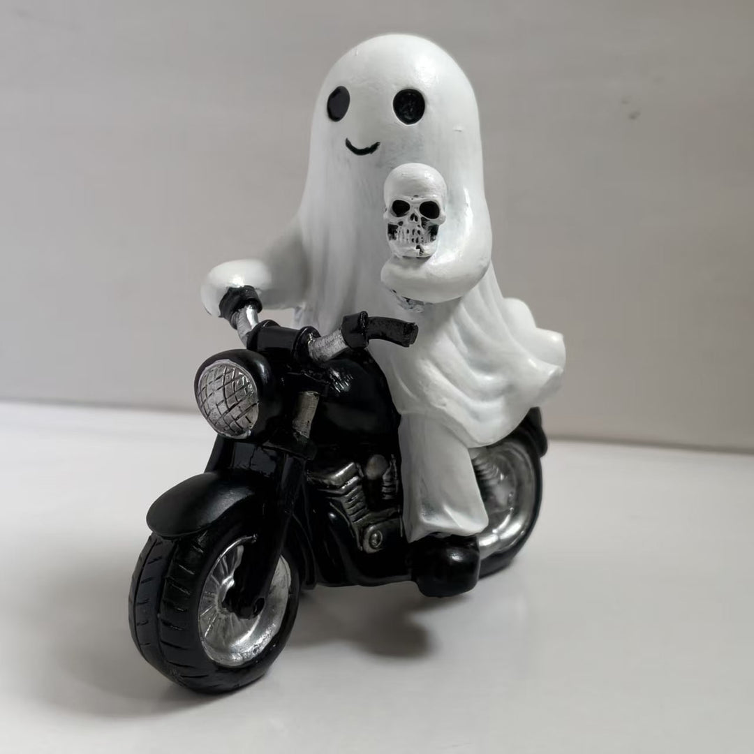 Gruselige Motorradfigur Karnz