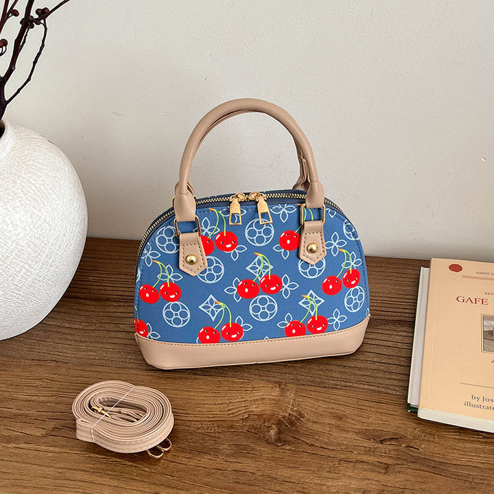 WoBestickte Kirschmuster-Handtasche Karnz