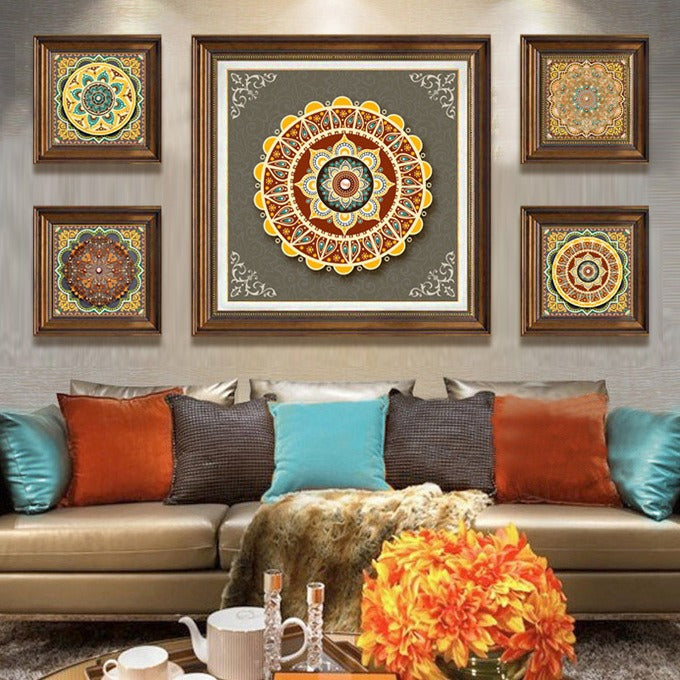 Dekorative Mandala Wanddekoration Set