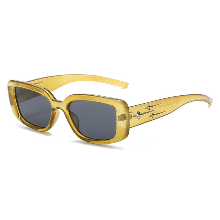 Moderne Minimalistische Quadratische Rahmen Sonnenbrille Karnz