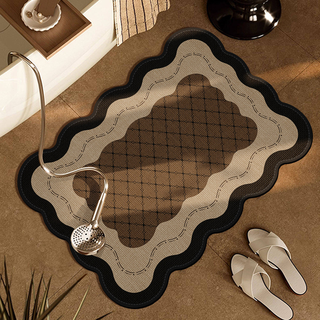 Elegante Badezimmermatte