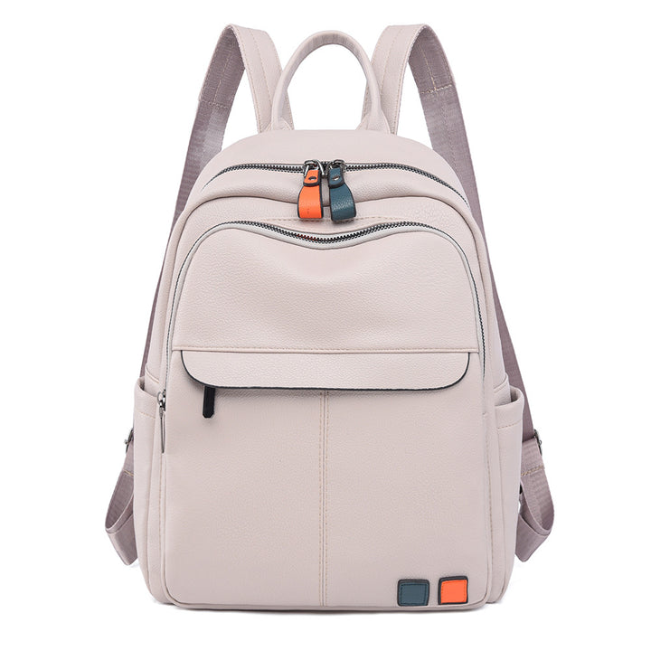 Leder Mehrfachfach Rucksack Karnz