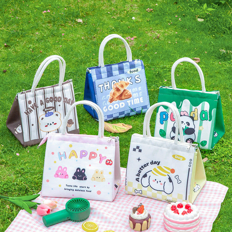 Isolierte Lunch-Tasche mit süßem Bären-Design