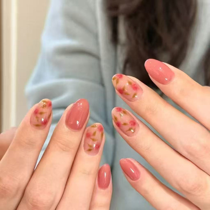 Verspielt Hase-Themen Press-On Nagelkunst Set Karnz